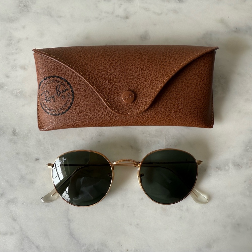 Ray-Ban Round Sunglasses Gold